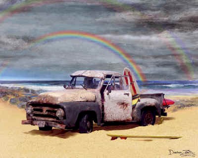  1953 53 Ford F-100 Pickup Truck Art Print Poster 