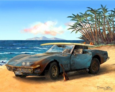  Chevrolet Chevy Corvette Stingray Art Print Poster 