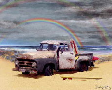  1953 Ford F-100 Pickup Truck Surf Beach Cruiser 