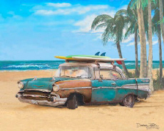  1957 57 Chevy Chevrolet Surf Car Beach Cruiser 